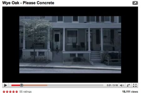 Wye Oak please concrete on YouTube